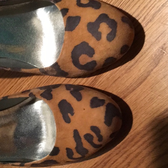 Jessica Simpson suede leopard heels - Picture 3 of 5
